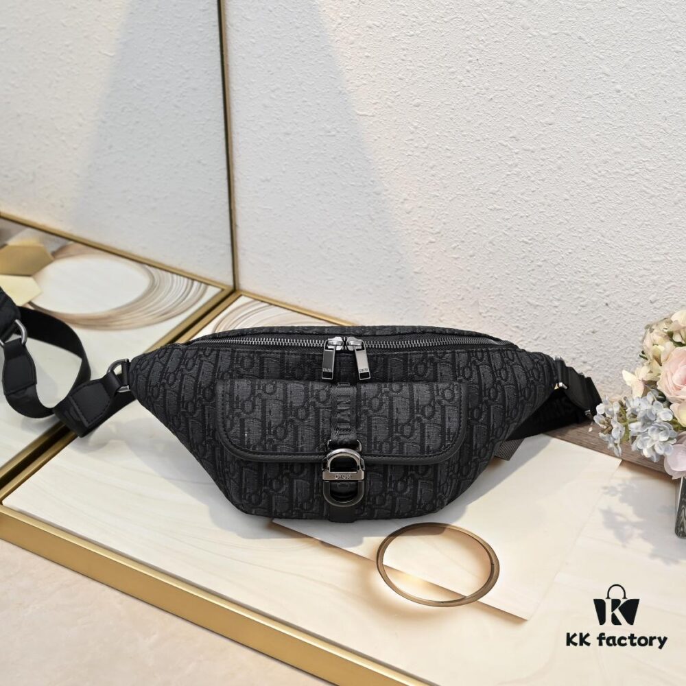 693099156e68136f4d9aa9a4 Top Original Dior Waist Bag – New Spring 2025 Collection in Beige and Black Oblique Print