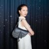 693099276e68136f4d9aa9c7 Large Size with Blue, Box Included Dior New Model Silver Buckle SADDLE Bag