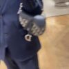6930992a6e68136f4d9aa9c8 Large Size with Blue, Box Included Dior New Model Silver Buckle SADDLE Bag