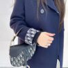 6930992b6e68136f4d9aa9cf Large Size with Blue, Box Included Dior New Model Silver Buckle SADDLE Bag
