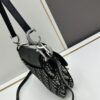 693099306e68136f4d9aa9d4 Large Size with Blue, Box Included Dior New Model Silver Buckle SADDLE Bag