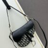 693099306e68136f4d9aa9d6 Large Size with Blue, Box Included Dior New Model Silver Buckle SADDLE Bag