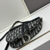693099316e68136f4d9aa9d9 Large Size with Blue, Box Included Dior New Model Silver Buckle SADDLE Bag