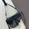 693099346e68136f4d9aa9dc Large Size with Blue, Box Included Dior New Model Silver Buckle SADDLE Bag