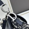 693099366e68136f4d9aa9e2 Large Size with Blue, Box Included Dior New Model Silver Buckle SADDLE Bag