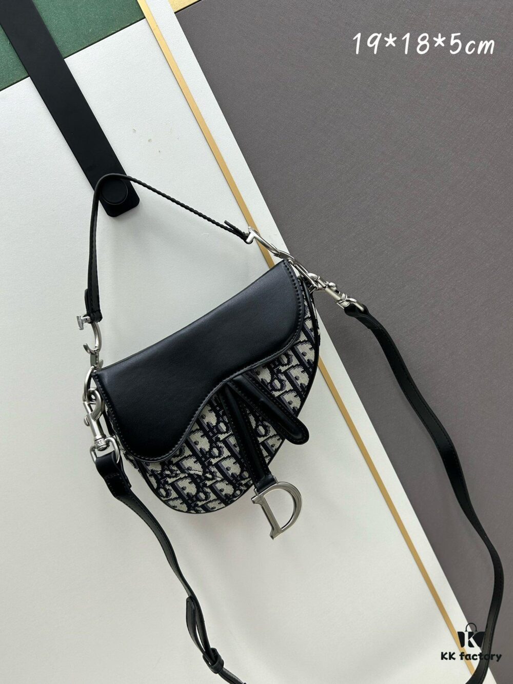 6930993a6e68136f4d9aa9e6 Small Size with Blue, Comes with Box Dior New Silver Buckle SADDLE Bag