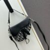 6930993a6e68136f4d9aa9e6 Small Size with Blue, Comes with Box Dior New Silver Buckle SADDLE Bag