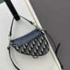6930993d6e68136f4d9aa9ee Small Blue Dior Saddle Bag with Box, New Model Silver Buckle