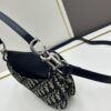6930993f6e68136f4d9aa9f0 Small Blue Dior Saddle Bag with Box, New Model Silver Buckle
