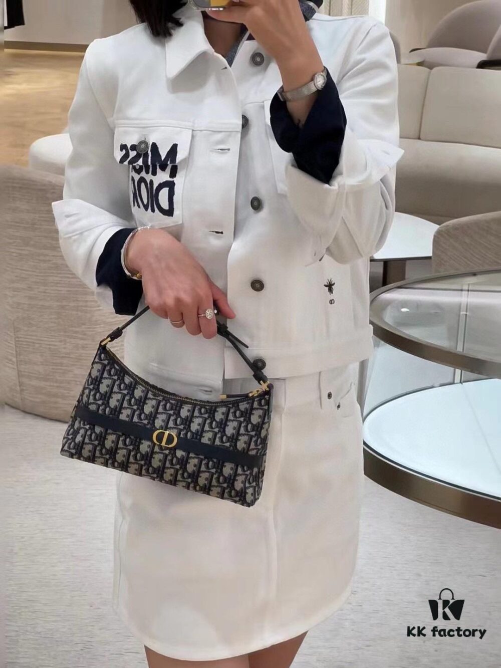 693099476e68136f4d9aa9fd New Dior Miss Caro Mini Shoulder Bag, Monogram 'Clutch' Style