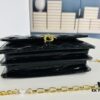 Lacquered Leather Lady Dior Pearl Clutch with Box