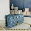 693099536e68136f4d9aaa17 Lacquered Leather Lady Dior Pearl Clutch with Box