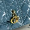 693099556e68136f4d9aaa1a Lacquered Leather Lady Dior Pearl Clutch with Box