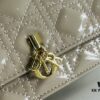 693099586e68136f4d9aaa23 Lacquered Leather Lady Dior Pearl Clutch with Box
