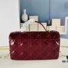 6930995c6e68136f4d9aaa2b Lacquered Lady Dior Pearl Clutch Bag with Box