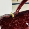 6930995d6e68136f4d9aaa2c Lacquered Lady Dior Pearl Clutch Bag with Box
