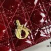 6930995e6e68136f4d9aaa2f Lacquered Lady Dior Pearl Clutch Bag with Box