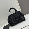 6930996b6e68136f4d9aaa45 Dior Toujours Medium Bag in Black Calfskin with Cannage Stitching