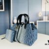 6930998b6e68136f4d9aaa7b Dior Toujours Medium Bag in Black Calfskin with Cannage Stitching
