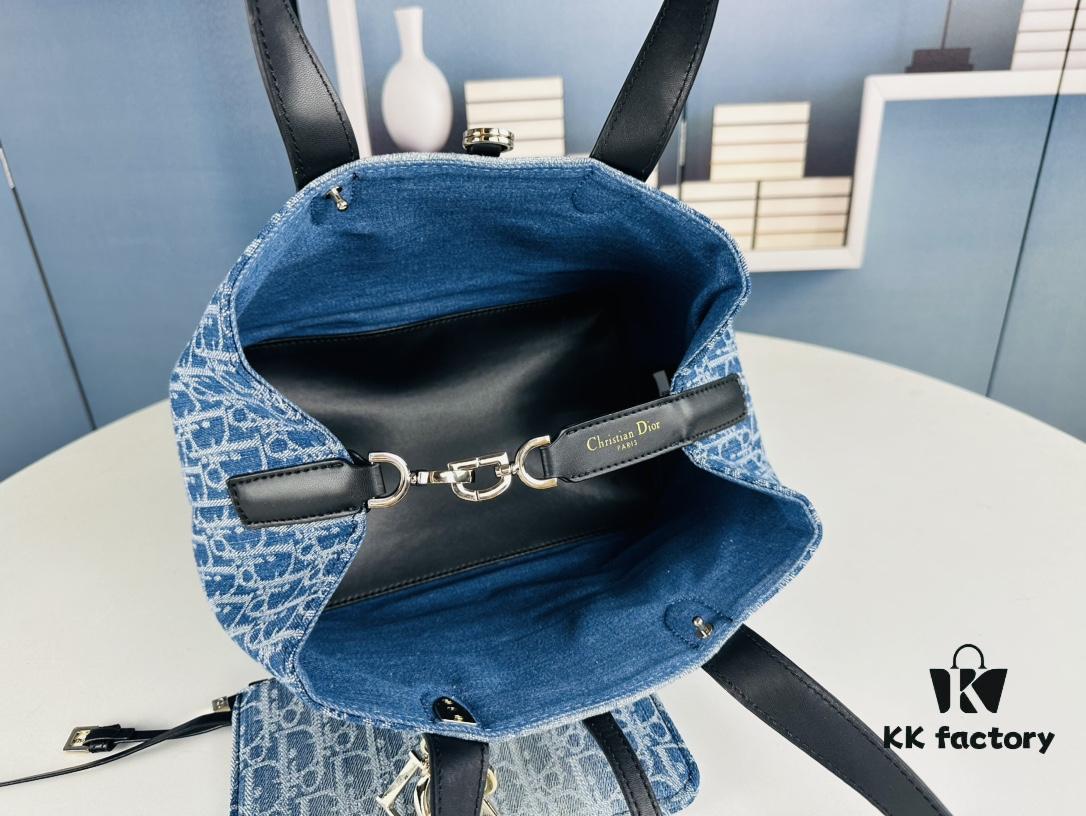 6930998f6e68136f4d9aaa81 Dior Toujours Medium Bag in Black Calfskin with Cannage Stitching