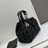 693099b26e68136f4d9aaaca Dior Toujours Medium Bag in Black Calfskin with Cannage Stitching