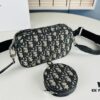 693099c46e68136f4d9aaaf3 Dior❤ New Season 🆕 Crossbody Canvas Bag, Letter Bag Made with Classic Monogram, Spacious and Versatile Design