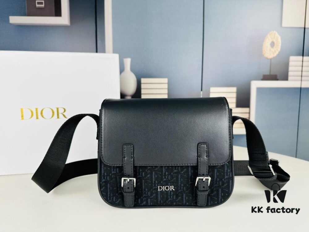 Dior Oblique Print Messenger Bag for Men