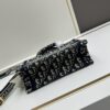 693099dd6e68136f4d9aab22 Dior Book Tote Mini Bag in Navy and Beige Oblique Jacquard