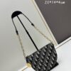 693099e56e68136f4d9aab2f Callisto Chain Handbag in Blue Oblique Print