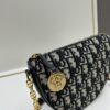 693099e76e68136f4d9aab34 Callisto Chain Handbag in Blue Oblique Print