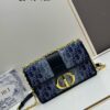 693099e96e68136f4d9aab36 Large 30 Montaigne East-West Chain Bag in Denim Dior Oblique Jacquard
