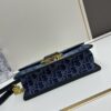 693099eb6e68136f4d9aab3b Large 30 Montaigne East-West Chain Bag in Denim Dior Oblique Jacquard