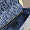693099ed6e68136f4d9aab3f Large 30 Montaigne East-West Chain Bag in Denim Dior Oblique Jacquard