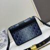 693099f56e68136f4d9aab4d Large 30 Montaigne East-West Handbag in Blue Denim Dior Oblique Jacquard