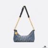 693099f76e68136f4d9aab52 Diorstar Hobo Chain Bag in Blue Denim Dior Oblique Jacquard