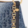 693099f96e68136f4d9aab57 Diorstar Hobo Chain Bag in Blue Denim Dior Oblique Jacquard
