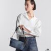 693099fa6e68136f4d9aab59 Diorstar Hobo Chain Bag in Blue Denim Dior Oblique Jacquard