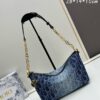 693099fb6e68136f4d9aab5a Diorstar Hobo Chain Bag in Blue Denim Dior Oblique Jacquard