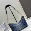 693099fd6e68136f4d9aab5d Diorstar Hobo Chain Bag in Blue Denim Dior Oblique Jacquard