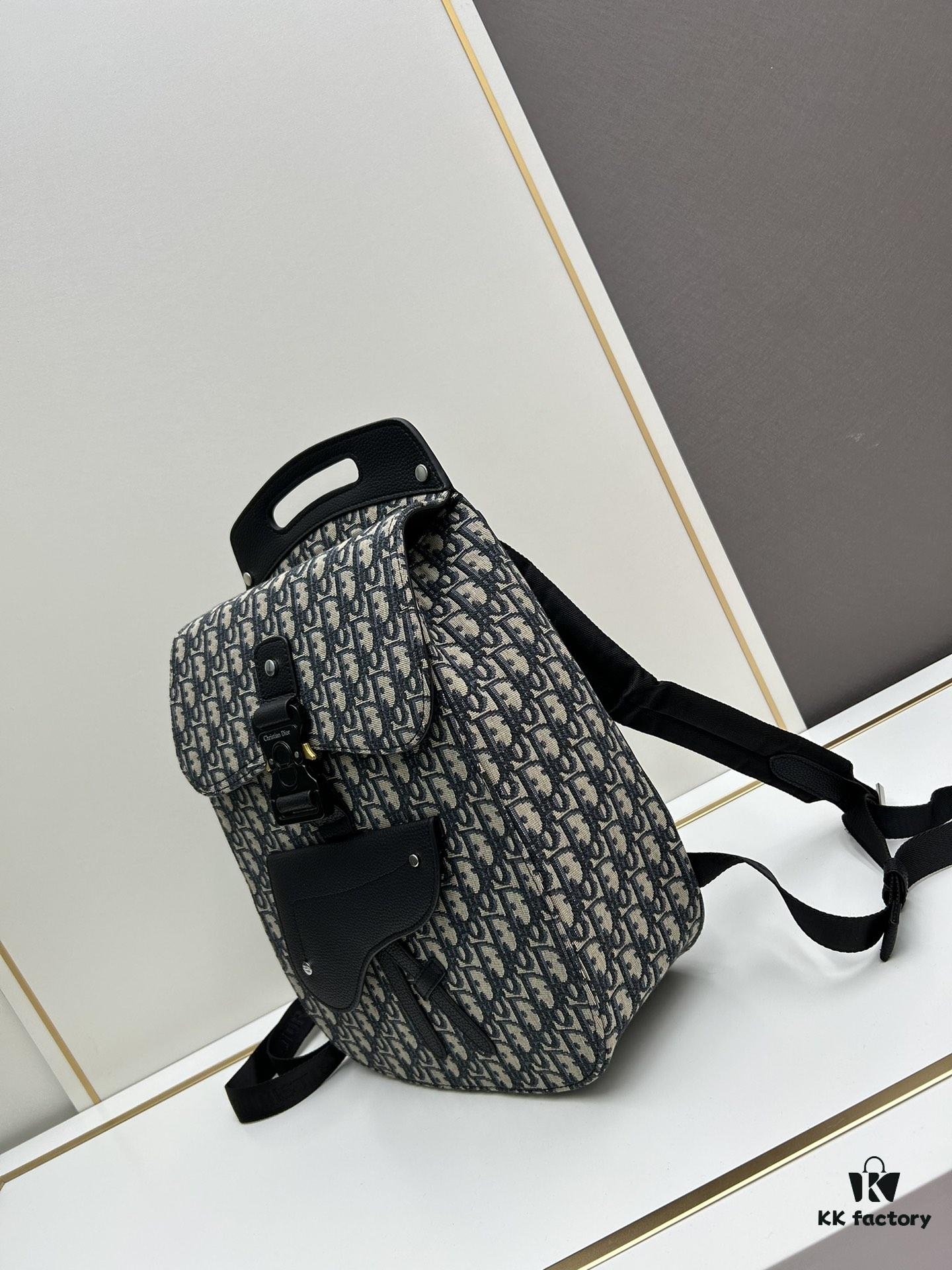69309a056e68136f4d9aab6d Gallop Backpack in Black Grained Calfskin, Size 29x24x12, Model No. 9038