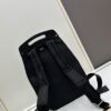 Gallop Backpack in Black Grained Calfskin, Size 29x24x12, Model No. 9038