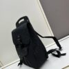 Gallop Backpack in Black Grained Calfskin, Size 29x24x12, Model No. 9038