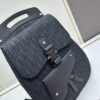 Gallop Backpack in Black Grained Calfskin, Size 29x24x12, Model No. 9038
