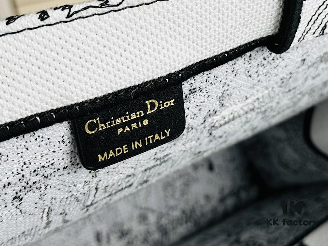 Embroidered Large [Di0r Book Tote]