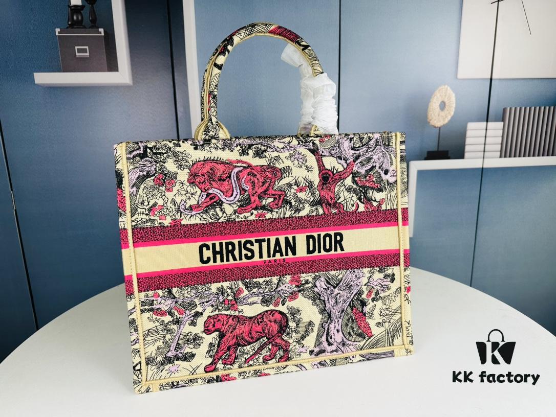 69309a2f6e68136f4d9aabc3 Original Order Embroidered Large Di0r Book Tote