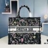 Embroidered Large Size [Di0r Book Tote]