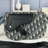 69309a676e68136f4d9aac37 Saddle Messenger Bag with Box (Beige and Black Oblique Print)