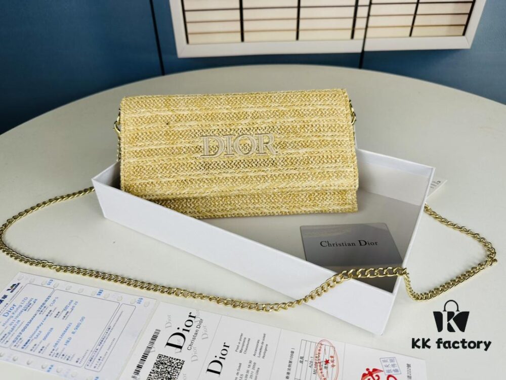 69309a796e68136f4d9aac52 Hot Selling DIOR Straw Bag with Box + DIOR Phone Chain = DIY Evening Clutch