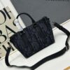 Weekender 25 Handbag in Black Oversized Oblique Print