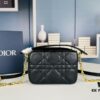 69309a8a6e68136f4d9aac72 Dior Caro Top Handle Camera Bag in Black Calfskin, Small Size, from Spring-Summer 2024 Ready-to-Wear Collection